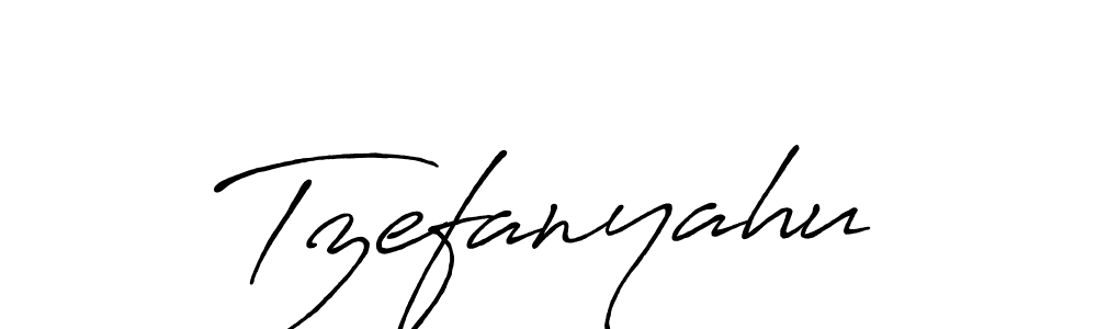 Tzefanyahu stylish signature style. Best Handwritten Sign (Antro_Vectra_Bolder) for my name. Handwritten Signature Collection Ideas for my name Tzefanyahu. Tzefanyahu signature style 7 images and pictures png