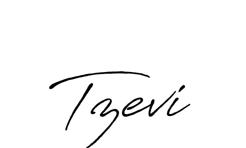 Design your own signature with our free online signature maker. With this signature software, you can create a handwritten (Antro_Vectra_Bolder) signature for name Tzevi. Tzevi signature style 7 images and pictures png