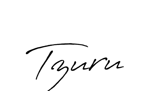 How to make Tzuru name signature. Use Antro_Vectra_Bolder style for creating short signs online. This is the latest handwritten sign. Tzuru signature style 7 images and pictures png