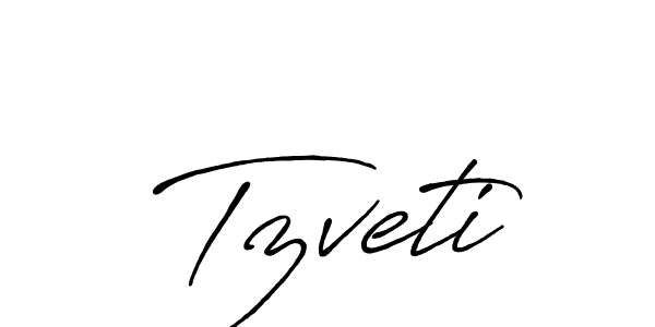 Tzveti stylish signature style. Best Handwritten Sign (Antro_Vectra_Bolder) for my name. Handwritten Signature Collection Ideas for my name Tzveti. Tzveti signature style 7 images and pictures png