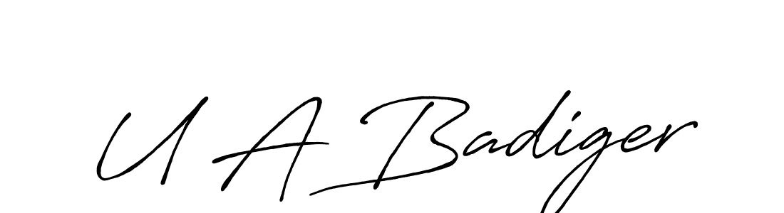 You can use this online signature creator to create a handwritten signature for the name U A Badiger. This is the best online autograph maker. U A Badiger signature style 7 images and pictures png