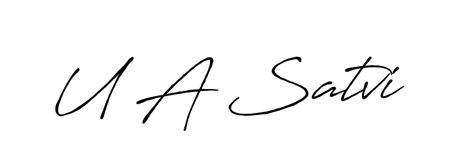 You can use this online signature creator to create a handwritten signature for the name U A Satvi. This is the best online autograph maker. U A Satvi signature style 7 images and pictures png