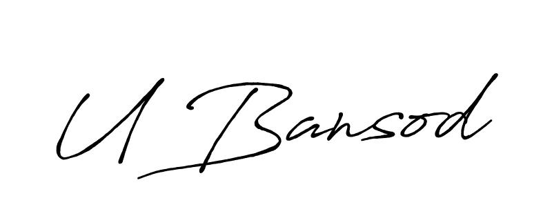 You can use this online signature creator to create a handwritten signature for the name U Bansod. This is the best online autograph maker. U Bansod signature style 7 images and pictures png