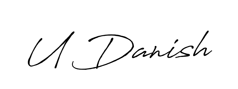 Similarly Antro_Vectra_Bolder is the best handwritten signature design. Signature creator online .You can use it as an online autograph creator for name U Danish. U Danish signature style 7 images and pictures png