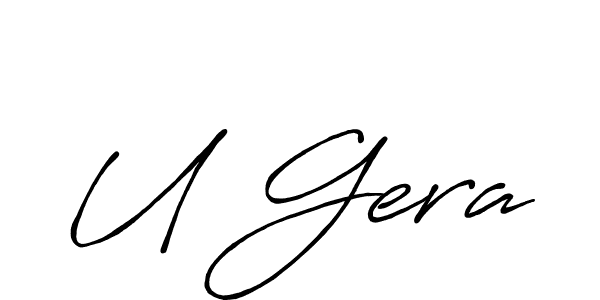 You can use this online signature creator to create a handwritten signature for the name U Gera. This is the best online autograph maker. U Gera signature style 7 images and pictures png