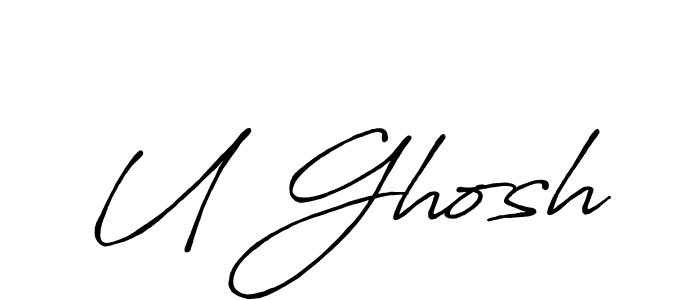 How to Draw U Ghosh signature style? Antro_Vectra_Bolder is a latest design signature styles for name U Ghosh. U Ghosh signature style 7 images and pictures png