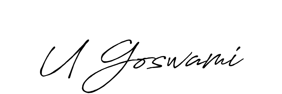 You can use this online signature creator to create a handwritten signature for the name U Goswami. This is the best online autograph maker. U Goswami signature style 7 images and pictures png