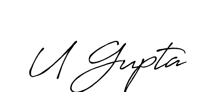 How to Draw U Gupta signature style? Antro_Vectra_Bolder is a latest design signature styles for name U Gupta. U Gupta signature style 7 images and pictures png