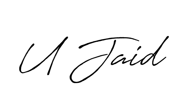 It looks lik you need a new signature style for name U Jaid. Design unique handwritten (Antro_Vectra_Bolder) signature with our free signature maker in just a few clicks. U Jaid signature style 7 images and pictures png