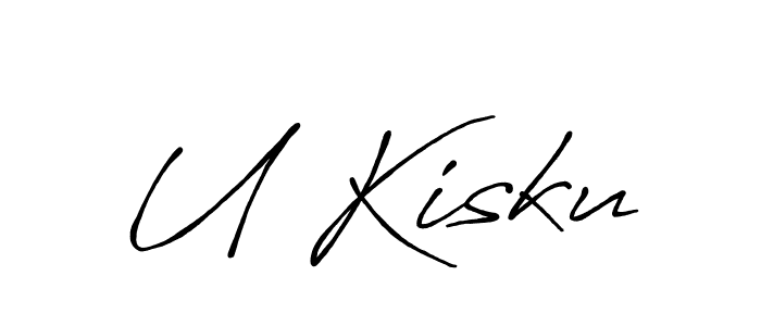 How to Draw U Kisku signature style? Antro_Vectra_Bolder is a latest design signature styles for name U Kisku. U Kisku signature style 7 images and pictures png