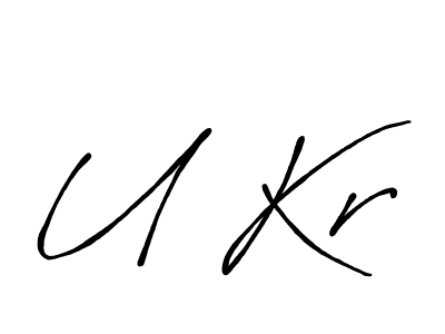 It looks lik you need a new signature style for name U Kr. Design unique handwritten (Antro_Vectra_Bolder) signature with our free signature maker in just a few clicks. U Kr signature style 7 images and pictures png