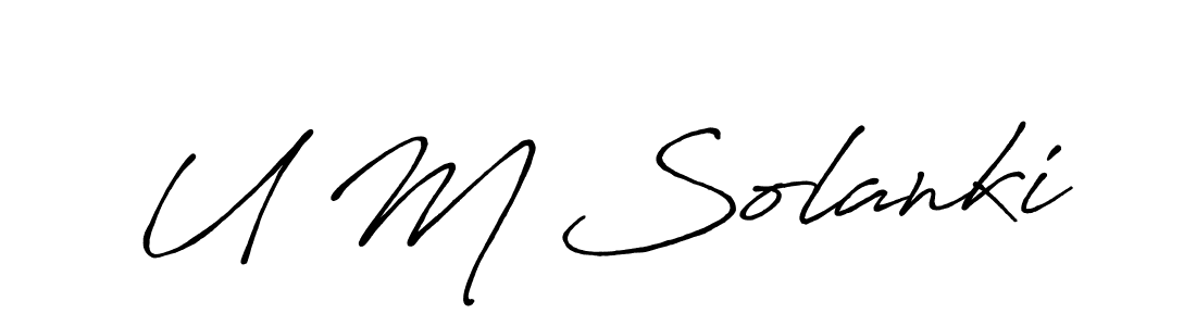 Best and Professional Signature Style for U M Solanki. Antro_Vectra_Bolder Best Signature Style Collection. U M Solanki signature style 7 images and pictures png