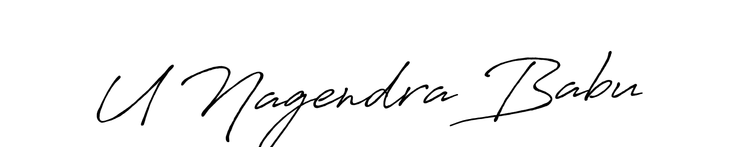 U Nagendra Babu stylish signature style. Best Handwritten Sign (Antro_Vectra_Bolder) for my name. Handwritten Signature Collection Ideas for my name U Nagendra Babu. U Nagendra Babu signature style 7 images and pictures png