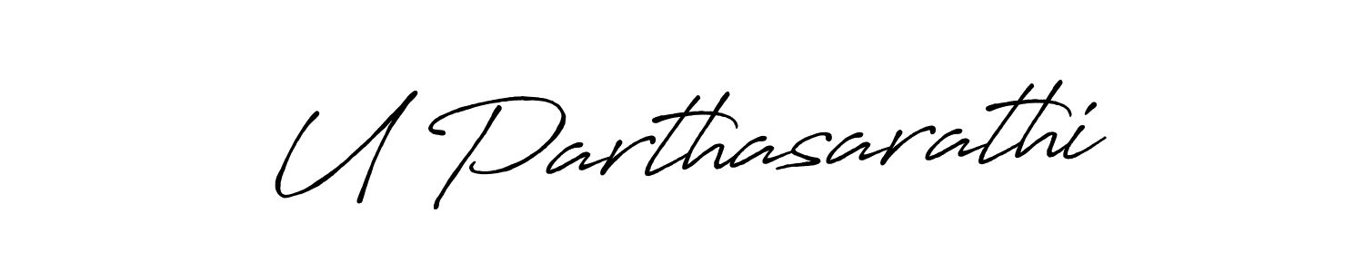 Best and Professional Signature Style for U Parthasarathi. Antro_Vectra_Bolder Best Signature Style Collection. U Parthasarathi signature style 7 images and pictures png