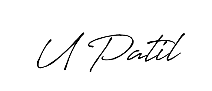 Make a beautiful signature design for name U Patil. Use this online signature maker to create a handwritten signature for free. U Patil signature style 7 images and pictures png
