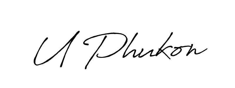 Make a beautiful signature design for name U Phukon. Use this online signature maker to create a handwritten signature for free. U Phukon signature style 7 images and pictures png