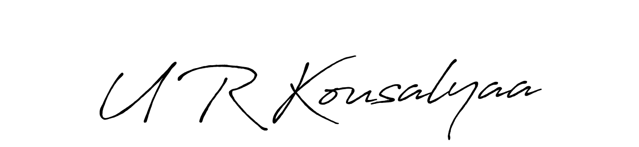 See photos of U R Kousalyaa official signature by Spectra . Check more albums & portfolios. Read reviews & check more about Antro_Vectra_Bolder font. U R Kousalyaa signature style 7 images and pictures png