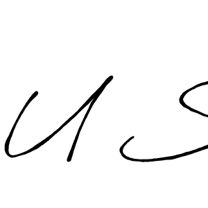 You should practise on your own different ways (Antro_Vectra_Bolder) to write your name (U S) in signature. don't let someone else do it for you. U S signature style 7 images and pictures png