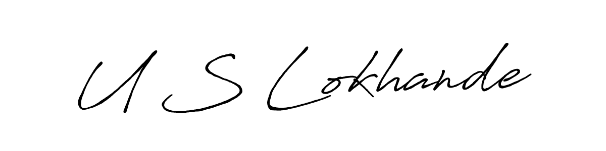 Best and Professional Signature Style for U S Lokhande. Antro_Vectra_Bolder Best Signature Style Collection. U S Lokhande signature style 7 images and pictures png