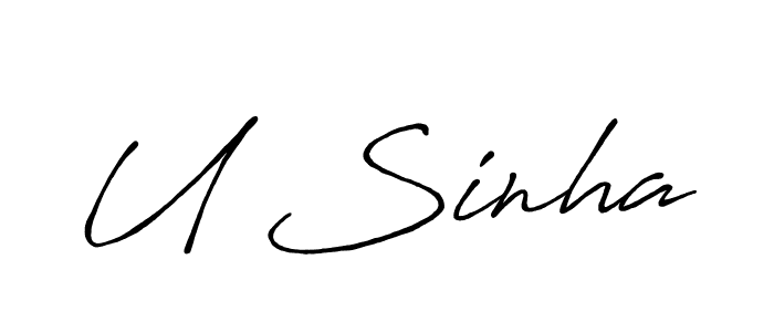 Best and Professional Signature Style for U Sinha. Antro_Vectra_Bolder Best Signature Style Collection. U Sinha signature style 7 images and pictures png