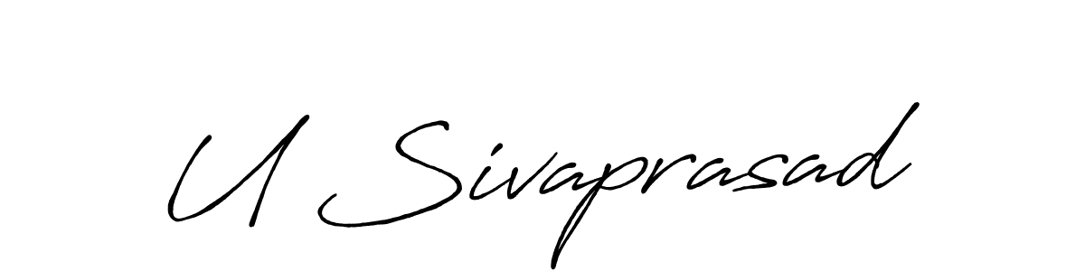 Also You can easily find your signature by using the search form. We will create U Sivaprasad name handwritten signature images for you free of cost using Antro_Vectra_Bolder sign style. U Sivaprasad signature style 7 images and pictures png