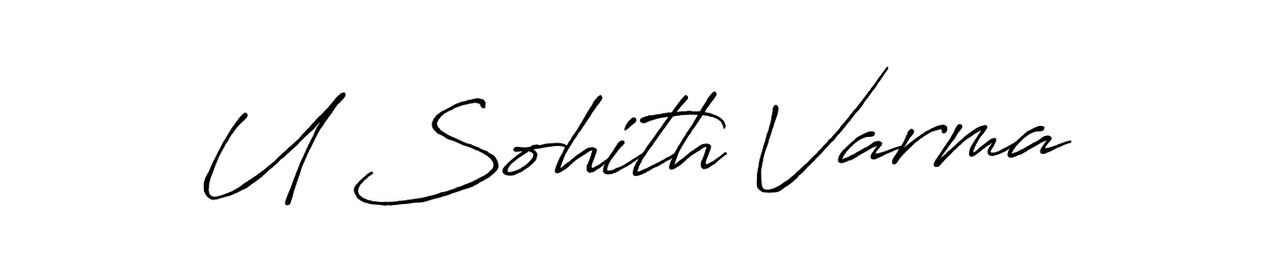 It looks lik you need a new signature style for name U Sohith Varma. Design unique handwritten (Antro_Vectra_Bolder) signature with our free signature maker in just a few clicks. U Sohith Varma signature style 7 images and pictures png