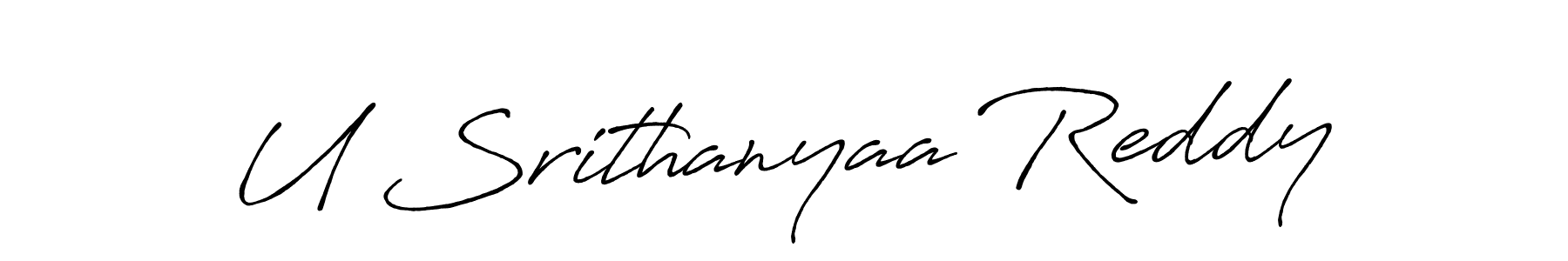 Once you've used our free online signature maker to create your best signature Antro_Vectra_Bolder style, it's time to enjoy all of the benefits that U Srithanyaa Reddy name signing documents. U Srithanyaa Reddy signature style 7 images and pictures png