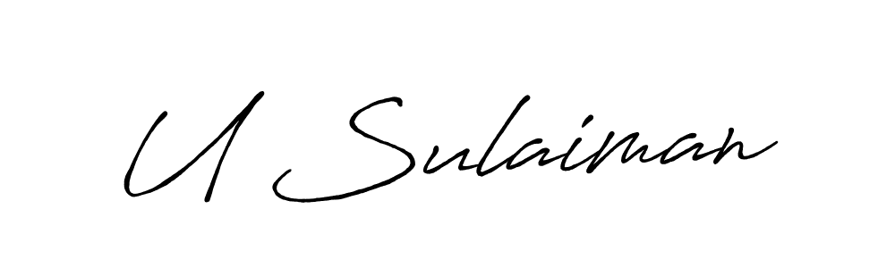 Also You can easily find your signature by using the search form. We will create U Sulaiman name handwritten signature images for you free of cost using Antro_Vectra_Bolder sign style. U Sulaiman signature style 7 images and pictures png