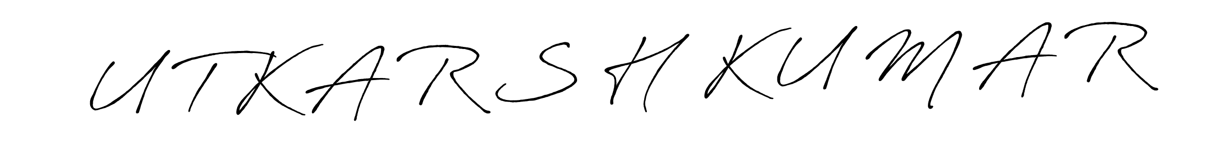 It looks lik you need a new signature style for name U T K A R S H  K U M A R. Design unique handwritten (Antro_Vectra_Bolder) signature with our free signature maker in just a few clicks. U T K A R S H  K U M A R signature style 7 images and pictures png