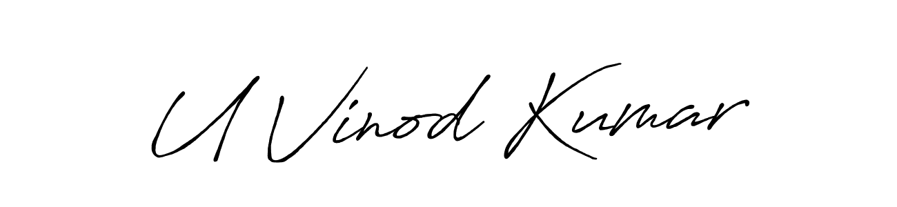 It looks lik you need a new signature style for name U Vinod Kumar. Design unique handwritten (Antro_Vectra_Bolder) signature with our free signature maker in just a few clicks. U Vinod Kumar signature style 7 images and pictures png