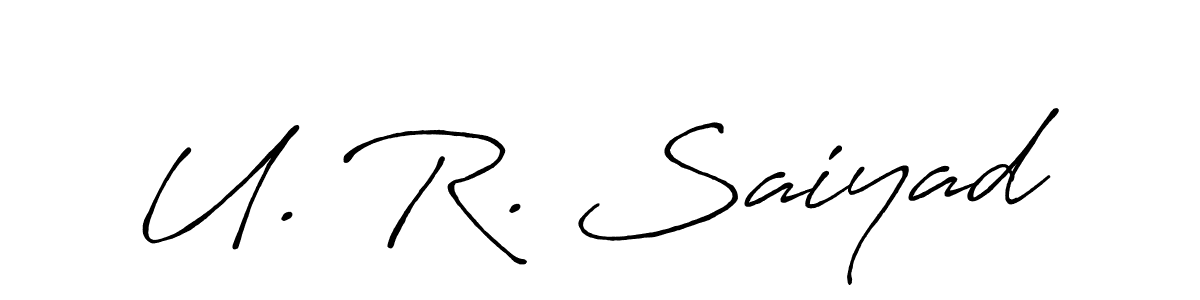 Here are the top 10 professional signature styles for the name U. R. Saiyad. These are the best autograph styles you can use for your name. U. R. Saiyad signature style 7 images and pictures png