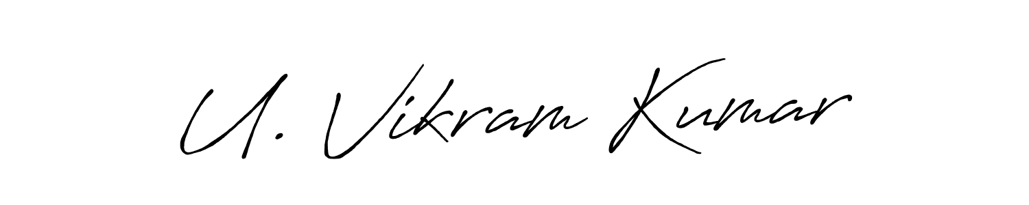 Once you've used our free online signature maker to create your best signature Antro_Vectra_Bolder style, it's time to enjoy all of the benefits that U. Vikram Kumar name signing documents. U. Vikram Kumar signature style 7 images and pictures png