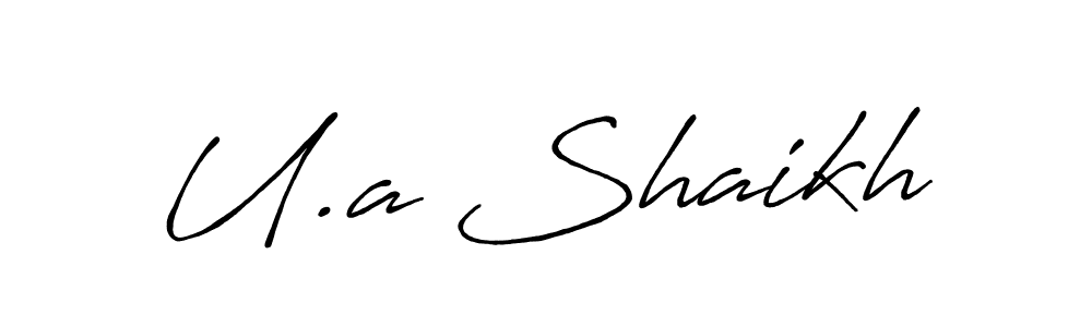 How to Draw U.a Shaikh signature style? Antro_Vectra_Bolder is a latest design signature styles for name U.a Shaikh. U.a Shaikh signature style 7 images and pictures png