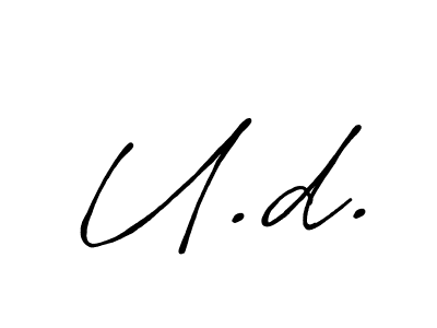 How to make U.d. name signature. Use Antro_Vectra_Bolder style for creating short signs online. This is the latest handwritten sign. U.d. signature style 7 images and pictures png