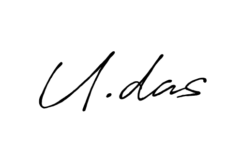 Similarly Antro_Vectra_Bolder is the best handwritten signature design. Signature creator online .You can use it as an online autograph creator for name U.das. U.das signature style 7 images and pictures png