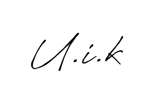 The best way (Antro_Vectra_Bolder) to make a short signature is to pick only two or three words in your name. The name U.i.k include a total of six letters. For converting this name. U.i.k signature style 7 images and pictures png