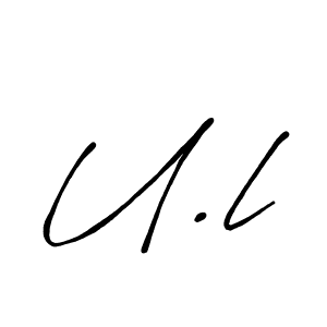 Also You can easily find your signature by using the search form. We will create U.l name handwritten signature images for you free of cost using Antro_Vectra_Bolder sign style. U.l signature style 7 images and pictures png