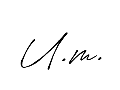 Use a signature maker to create a handwritten signature online. With this signature software, you can design (Antro_Vectra_Bolder) your own signature for name U.m.. U.m. signature style 7 images and pictures png