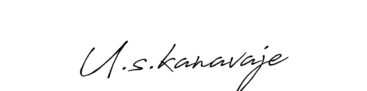 Also You can easily find your signature by using the search form. We will create U.s.kanavaje name handwritten signature images for you free of cost using Antro_Vectra_Bolder sign style. U.s.kanavaje signature style 7 images and pictures png