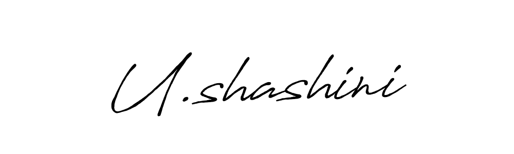 if you are searching for the best signature style for your name U.shashini. so please give up your signature search. here we have designed multiple signature styles  using Antro_Vectra_Bolder. U.shashini signature style 7 images and pictures png