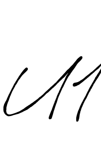 Similarly Antro_Vectra_Bolder is the best handwritten signature design. Signature creator online .You can use it as an online autograph creator for name U1. U1 signature style 7 images and pictures png