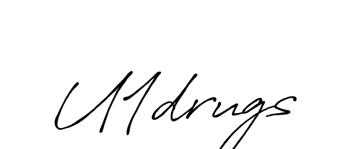 Create a beautiful signature design for name U1drugs. With this signature (Antro_Vectra_Bolder) fonts, you can make a handwritten signature for free. U1drugs signature style 7 images and pictures png