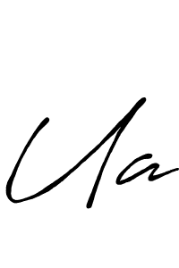Design your own signature with our free online signature maker. With this signature software, you can create a handwritten (Antro_Vectra_Bolder) signature for name Ua. Ua signature style 7 images and pictures png