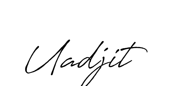 Uadjit stylish signature style. Best Handwritten Sign (Antro_Vectra_Bolder) for my name. Handwritten Signature Collection Ideas for my name Uadjit. Uadjit signature style 7 images and pictures png