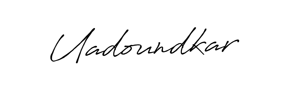 Similarly Antro_Vectra_Bolder is the best handwritten signature design. Signature creator online .You can use it as an online autograph creator for name Uadoundkar. Uadoundkar signature style 7 images and pictures png