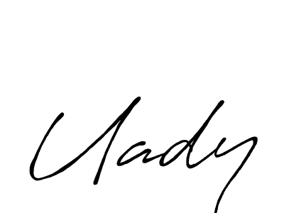 How to make Uady signature? Antro_Vectra_Bolder is a professional autograph style. Create handwritten signature for Uady name. Uady signature style 7 images and pictures png