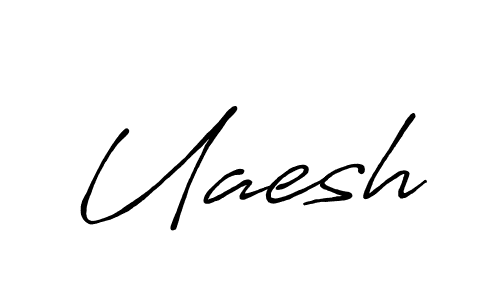 Also You can easily find your signature by using the search form. We will create Uaesh name handwritten signature images for you free of cost using Antro_Vectra_Bolder sign style. Uaesh signature style 7 images and pictures png