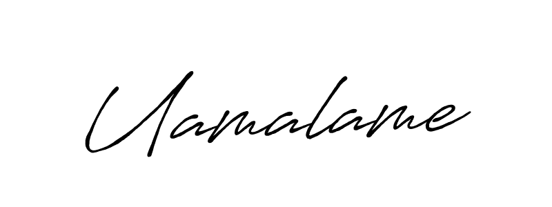 Use a signature maker to create a handwritten signature online. With this signature software, you can design (Antro_Vectra_Bolder) your own signature for name Uamalame. Uamalame signature style 7 images and pictures png