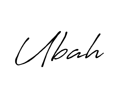 Make a beautiful signature design for name Ubah. With this signature (Antro_Vectra_Bolder) style, you can create a handwritten signature for free. Ubah signature style 7 images and pictures png