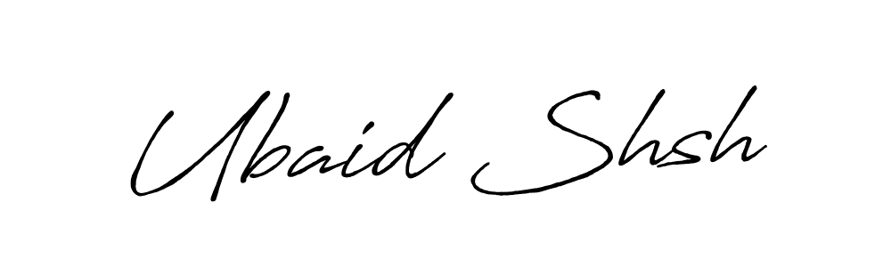 It looks lik you need a new signature style for name Ubaid Shsh. Design unique handwritten (Antro_Vectra_Bolder) signature with our free signature maker in just a few clicks. Ubaid Shsh signature style 7 images and pictures png